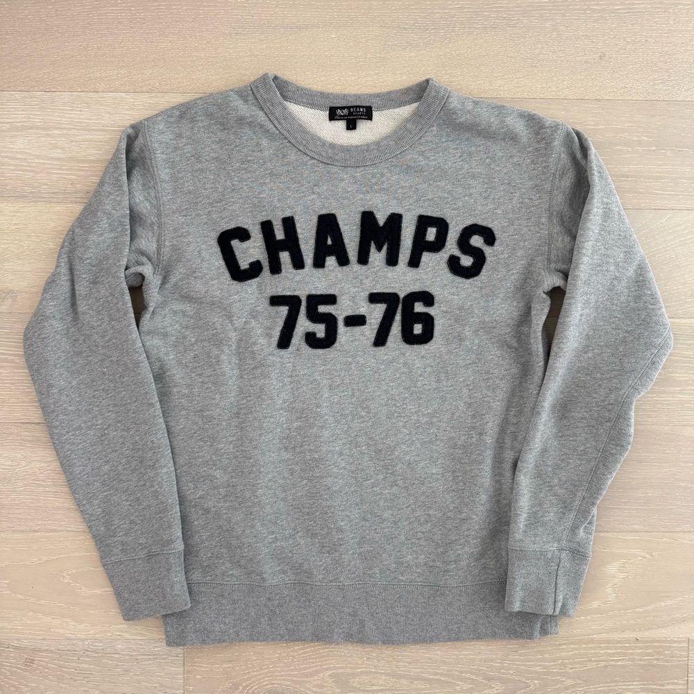 Beams Heart French Terry Crewneck Sweatshirt - Japanese streetwear - Size Large*